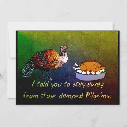 七面鳥の哀歌 招待状 (正面)