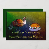 七面鳥の哀歌 招待状 (正面/裏面)