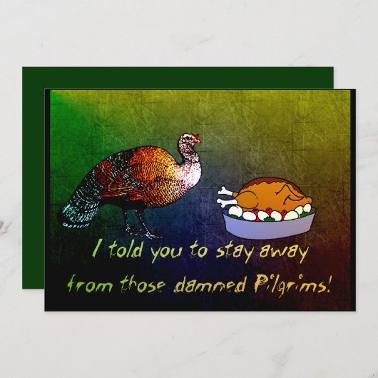 七面鳥の哀歌 招待状 (正面/裏面)