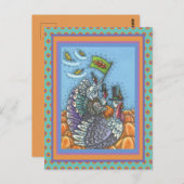 七面鳥の国アメリカ感謝政治おもしろい ポストカード (正面/裏面)