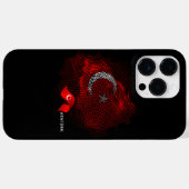 七面鳥の国旗 Case-Mate iPhoneケース (裏面 (横))
