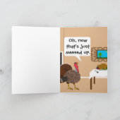 七面鳥の夕食を台無しにした シーズンカード (内部)