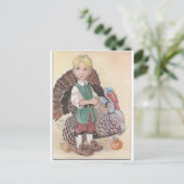 七面鳥の少年 ポストカード (スタンド正面)