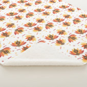 七面鳥の感謝パターンをゴブルカラフル シェルパブランケット (3/4)