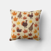 七面鳥の感謝枕クッション クッション (裏面)