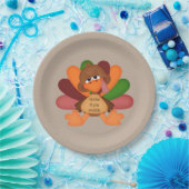 七面鳥の感謝祭が揺れるまで、かわいい杯 ペーパープレート (パーティー)