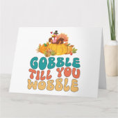 七面鳥の感謝祭をぐらつかせるまでゴブル カード (正面)