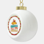 七面鳥の感謝祭をぐらつかせるまでゴブル セラミックボールオーナメント (右)