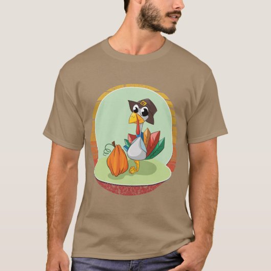 七面鳥の感謝祭ギフト Tシャツ (正面)