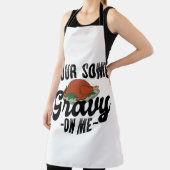 七面鳥の感謝祭ディナーに肉汁を注ぐ エプロン (インサイチュ)