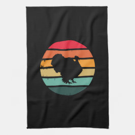 七面鳥の感謝祭動揺してヴィンテージ キッチンタオル