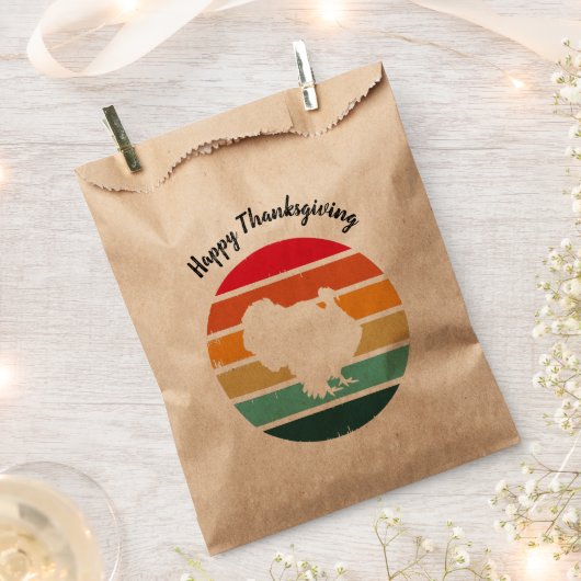 七面鳥の感謝祭動揺してヴィンテージ フェイバーバッグ (クリップ留めされた状態)