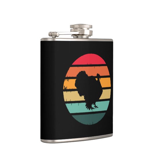 七面鳥の感謝祭動揺してヴィンテージ フラスク (右)