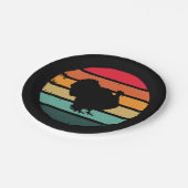 七面鳥の感謝祭動揺してヴィンテージ ペーパープレート (アングル)