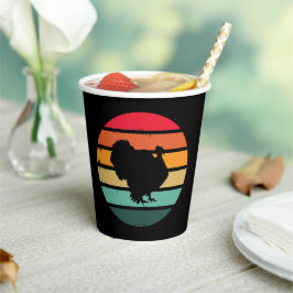 七面鳥の感謝祭動揺してヴィンテージ 紙コップ