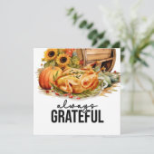 七面鳥の感謝祭 サンキューカード (スタンド正面)