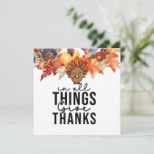 七面鳥の感謝祭 サンキューカード (スタンド正面)