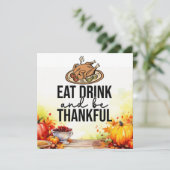七面鳥の感謝祭 サンキューカード (スタンド正面)
