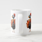 七面鳥の感謝祭 ジャンボコーヒーマグカップ (裏面)