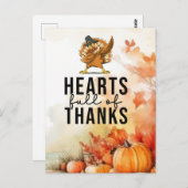 七面鳥の感謝祭 ポストカード (正面/裏面)