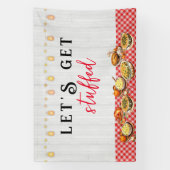 七面鳥の日の友情と感謝祭ディナー 横断幕 (縦)