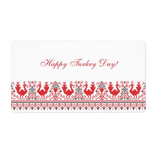 七面鳥の日伝説 ラベル (正面)