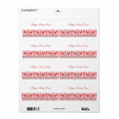 七面鳥の日伝説 ラベル (フルシート)