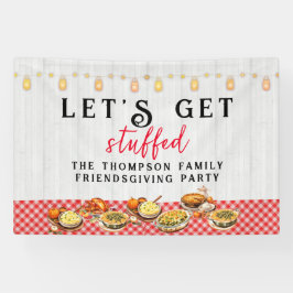 七面鳥の日感謝の家族の友人ディナー 横断幕