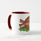 七面鳥の日感謝祭ディナー七面鳥クランベリー マグカップ (正面左)