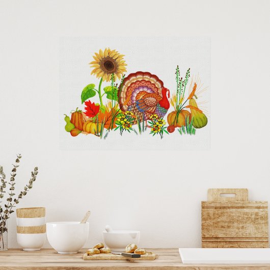 七面鳥の日 ポスター (キッチン)