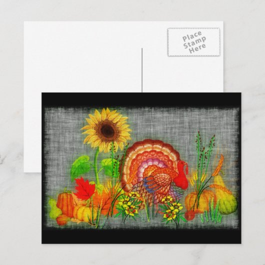 七面鳥の日 ポストカード (正面/裏面)