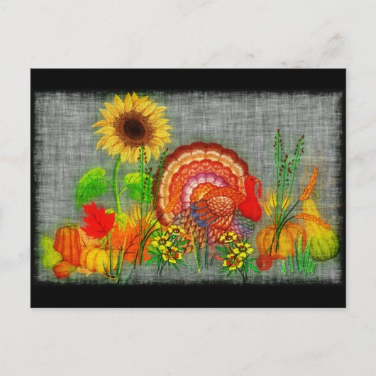 七面鳥の日 ポストカード (正面)