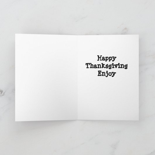 「七面鳥の時だ」感謝の願ユーモアのあるい シーズンカード (内部)