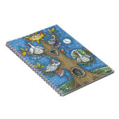 七面鳥の木、感謝祭のゴブおもしろいブリの鶏 ノートブック (右側)