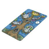 七面鳥の木、感謝祭のゴブおもしろいブリの鶏 マグネット (左側)