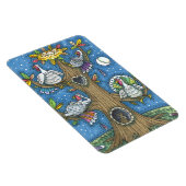 七面鳥の木、感謝祭のゴブおもしろいブリの鶏 マグネット (右側)