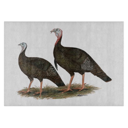 七面鳥の東ワイルドペア カッティングボード (正面)