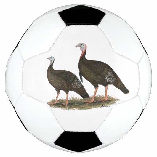 七面鳥の東ワイルドペア サッカーボール (正面)