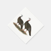 七面鳥の東ワイルドペア スタンダードカクテルナプキン (角)