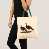 七面鳥の東ワイルドペア トートバッグ (正面(商品))