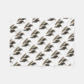 七面鳥の東ワイルドペア フリースブランケット (正面(横))
