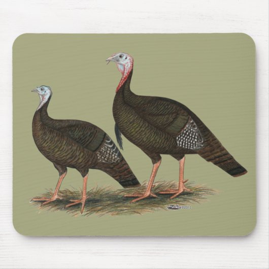 七面鳥の東ワイルドペア マウスパッド (正面)