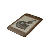 七面鳥の標準的な青銅色のポートレート バスマット (アングル)