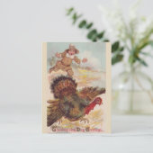 七面鳥の絵葉書ヴィンテージを取る ポストカード (スタンド正面)