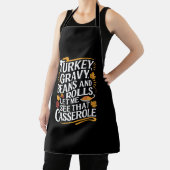 七面鳥の肉汁の豆と私転がにカセロールを見せてくれ エプロン (インサイチュ)