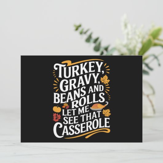 七面鳥の肉汁の豆と私転がにカセロールを見せてくれ シーズンカード (スタンド正面)