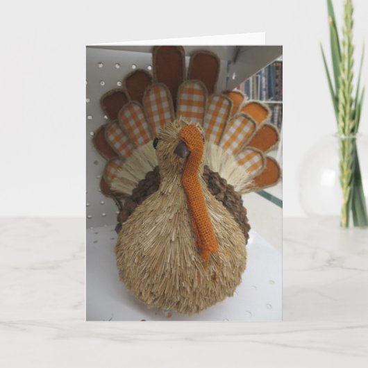 七面鳥の装飾 シーズンカード (正面)