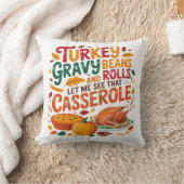 七面鳥の豆とカセ転がロールおもしろい クッション (ブランケット)