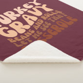 七面鳥の豆と感謝祭転が シェルパブランケット (3/4)