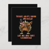 七面鳥の豆と私転がに任せる エンクロージャーカード (正面/裏面)